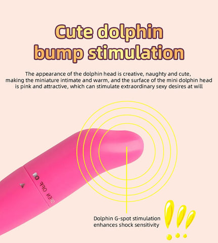 Safe Dolphin Vibrator Egg Secret Bullet Vibrator Clitoris Stimulator G-spot Masturbator-BH01311-Veeddydropshipping