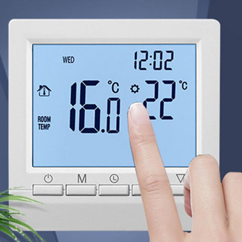 Household Thermostat Smart with Backlight LCD Large Screen Wall Room Heating-TI01034-Veeddydropshipping