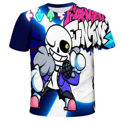 2023 New Fridany Night Funkin T Shirts 1-14 Years Summer Children-TB01156-Veeddydropshipping