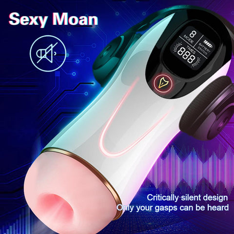 Automatic Male Masturbator Cup Sucking Vibration Blowjob Real Vagina Pocket -BH01294-Veeddydropshipping