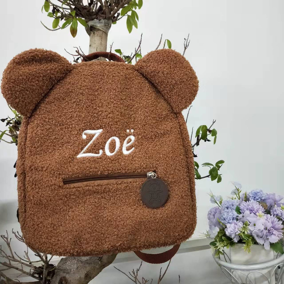 Embroidered Portable Children Travel Shopping Rucksack Women&#39;s-BS00017-Veeddydropshipping