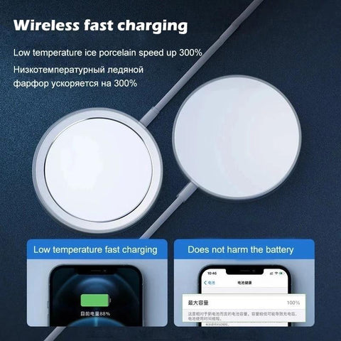 Original Magnetic Wireless Charger For iPhone 14 13 12 11 Pro Max Mini XS Max USB-PA01055-Veeddydropshipping