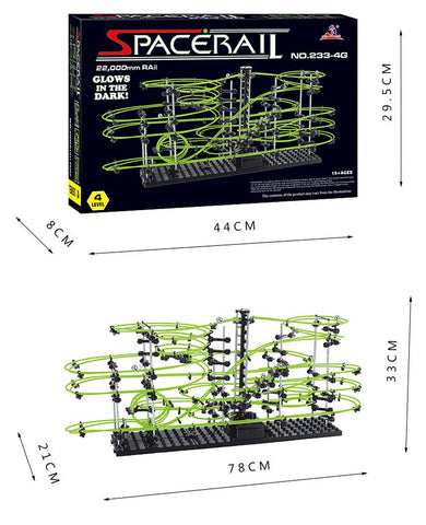 Spacerail Roller Coaster Model Marble Run Ball Set for Adults Creative Building-TB01482-Veeddydropshipping