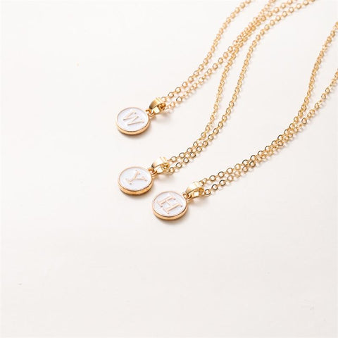A-Z 26 Letter Initial Necklace for Women Men Couple Fashion-JW01204-Veeddydropshipping