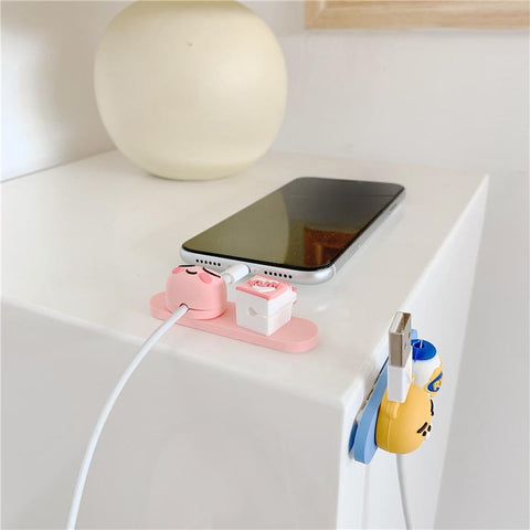 Universal Cartoon Magnetic Desk Phone USB Cable Organizer Wire Earphone Line Cord Protector-PA00879-Veeddydropshipping