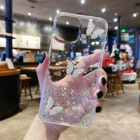 Glitter Powder Shockproof Case For iPhone 11/12/12Pro/13/13 Pro/13 Pro Max Cover-PA00161-Veeddydropshipping