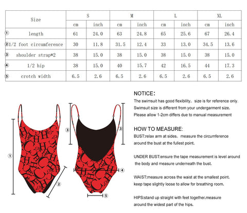 2023 Summer Swim Suit for Women Sexy Bikini One-piece Letter Swimwear -OS00011-Veeddydropshipping