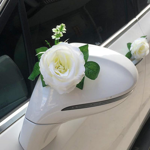 Rose Artificial Flower for Wedding Car Decoration-HA00711-Veeddydropshipping