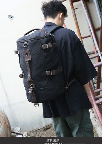 Travel Backpack High Quality Canvas Backpack Student School-BS00326-Veeddydropshipping