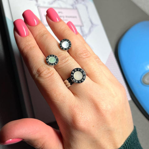 Famous Brand  Gold Women Stainless Steel Rings -JW00018-Veeddydropshipping