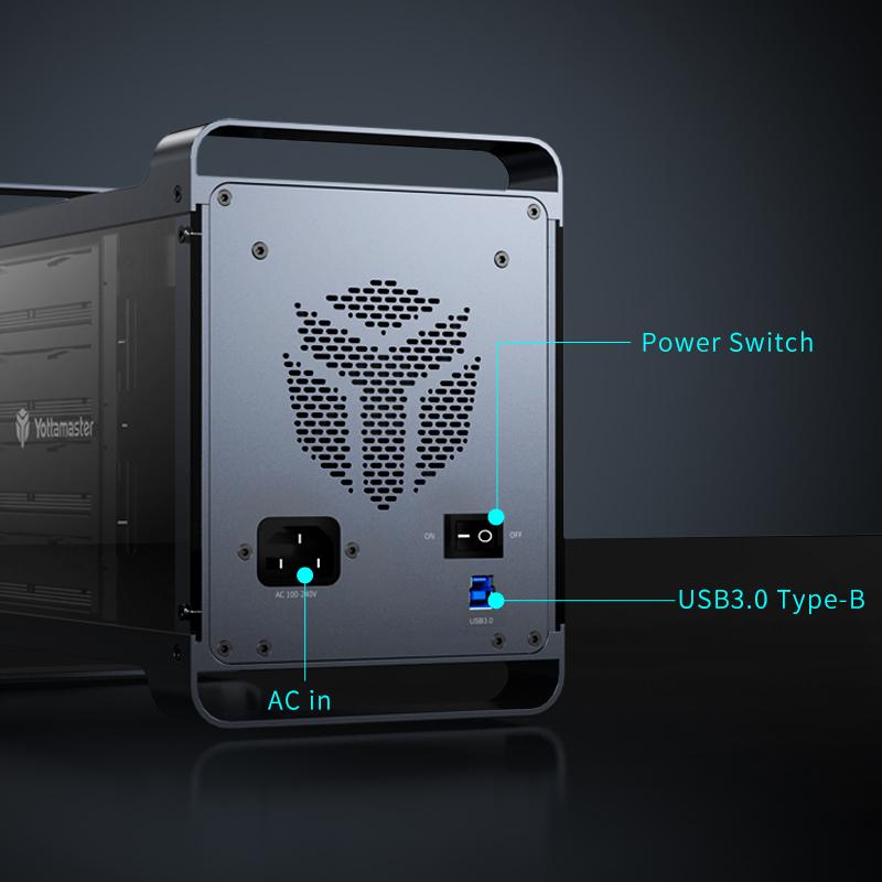 Hard Drive Enclosure RGB Fan-CO00945-Veeddydropshipping