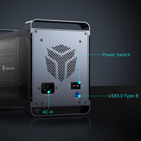 Hard Drive Enclosure RGB Fan-CO00945-Veeddydropshipping