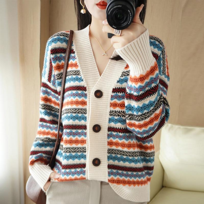Woolen Sweater Knitted Cardigan Women Sweater-Veeddydropshipping