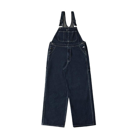 Japanese Fashion Bib Straight Denim Overalls Cargo Jeans-MF00671-Veeddydropshipping