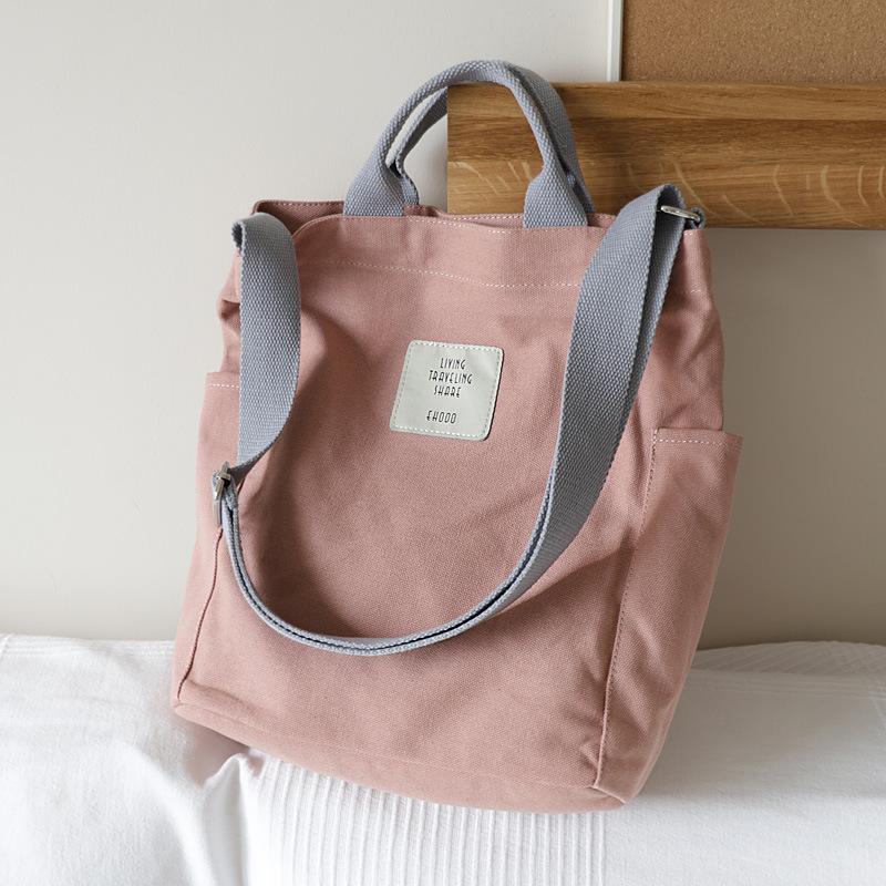 Simple Small Fresh Messenger Bag Casual Cloth Bag Shopping Bag-BS00163-Veeddydropshipping