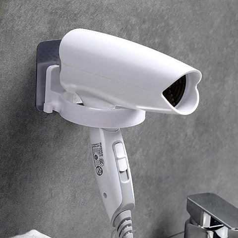 Wall-mounted Hair Dryer Holder For Bathroom Shelf Storage-HA00894-Veeddydropshipping