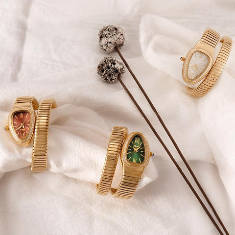 Watches Snake Shape Luxury Watch For Women Steel  Quartz -JW00880-Veeddydropshipping