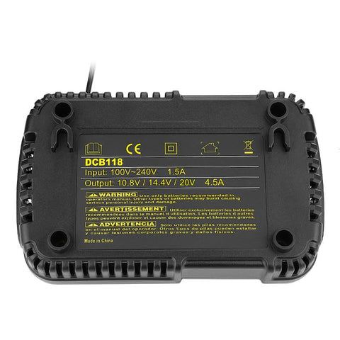 DCB118 DCB112 Li-ion Battery Charger 4.5A For Dewalt 10.8V 12V 14.4V 18V Max. 60V-CE00245-Veeddydropshipping