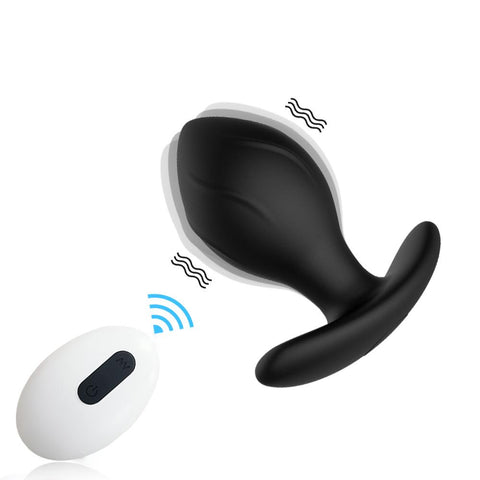 Wireless Remote Control Vibration Masturbation Silicone Anal Plug Masturbator -BH01227-Veeddydropshipping