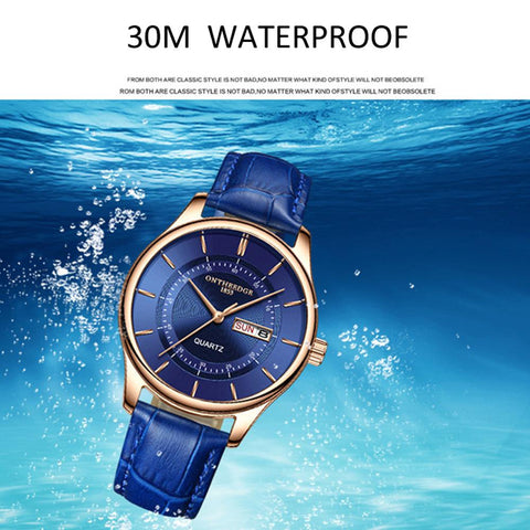 Men Leather Waterproof Watches Business Fashion Japan Quartz-JW00667-Veeddydropshipping