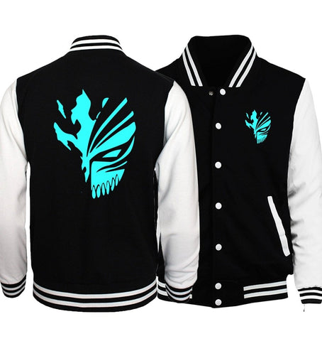 Anime B-Bleach Kurosaki Ichigo Baseball Jackets hoody coats-MF01096-Veeddydropshipping