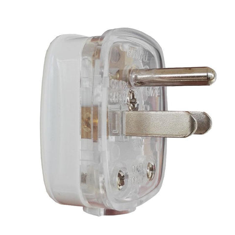 White America Ground 3 Pole Male US Wiring Plug Type B Power Strip Connector -CE00179-Veeddydropshipping