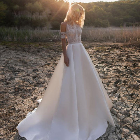Elegant A-Line Wedding Dresses-WF01560-Veeddydropshipping