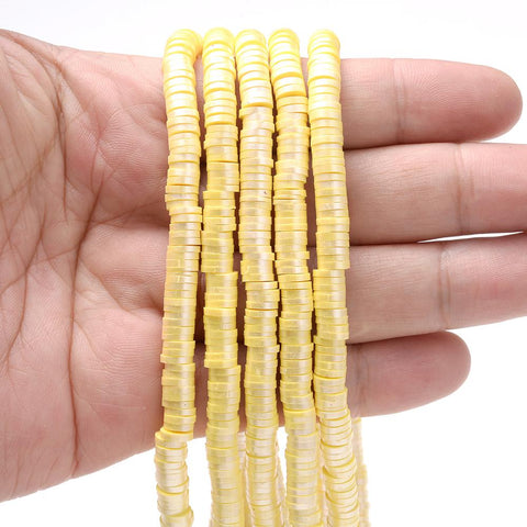 Round  Clay Beads Handmade Disk Loose Spacer Beads For Jewelry-JW01508-Veeddydropshipping