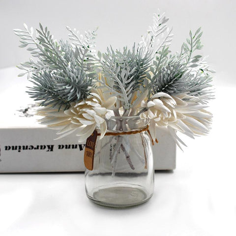 Artificial Flower Pine DIY Scrapbooking Decorative-HA00753-Veeddydropshipping