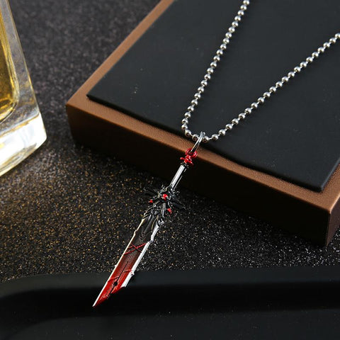 Weapons Necklace  Gravestone Choker Sword Pendant-JW01267-Veeddydropshipping