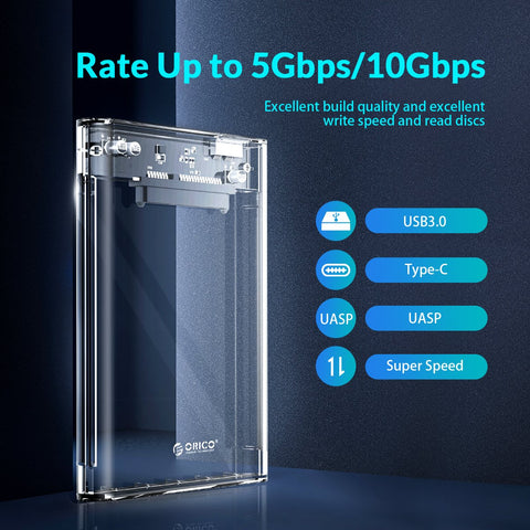 Transparent Case  External Hard Drive Case-CO00935-Veeddydropshipping