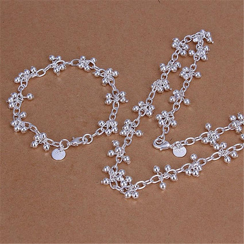 925 Stamped Silver beautiful  fashion  jewelry sets -JW00357-Veeddydropshipping