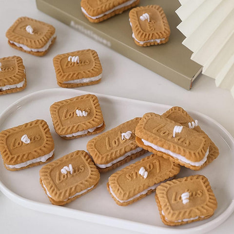 Biscuit Scented Candles Ornaments Food Shape Candles-HA00382-Veeddydropshipping