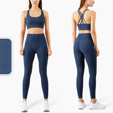 Seamless Yoga Set Women Fitness Sportswear Sports Suits Gym Clothing Workout Clothes -OS00734-Veeddydropshipping