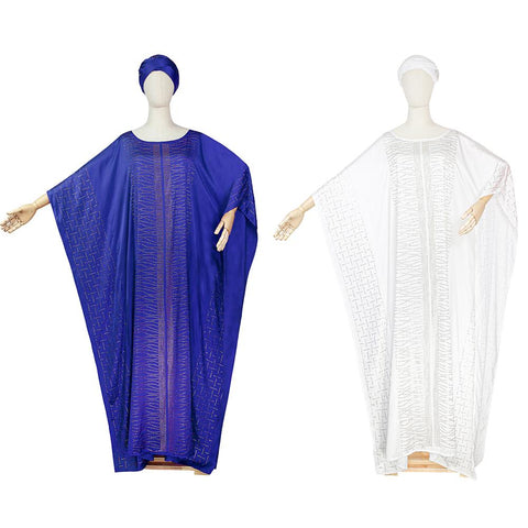 African Silk Dresses For Women-WF01521-Veeddydropshipping
