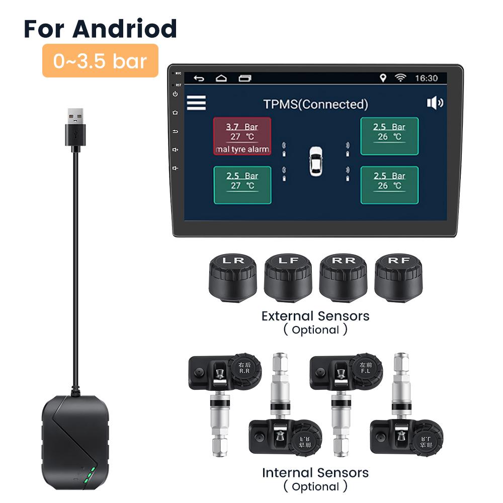 Android TPMS for Car Radio DVD Player Tire Pressure Monitoring-AM00607-Veeddydropshipping