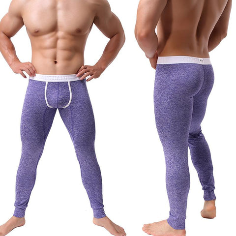 Johns  Sexy U Leggings Men Home  Pajama Sweatpants-MF01559-Veeddydropshipping