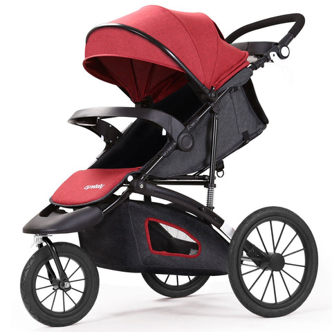 Jogging Stroller Foldable Jogging Stroller Single Toddler Stroller Jogging-TB00406-Veeddydropshipping