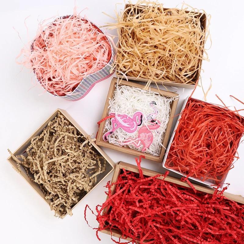 Crushed Raffia Paper Confetti Wedding Gift Box-HA00608-Veeddydropshipping