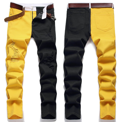 American style fashion stitching two-color blue and black-MF00439-Veeddydropshipping