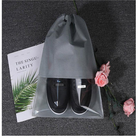 Transparent Drawstring Travel Shoe Storage Bag-HA01113-Veeddydropshipping