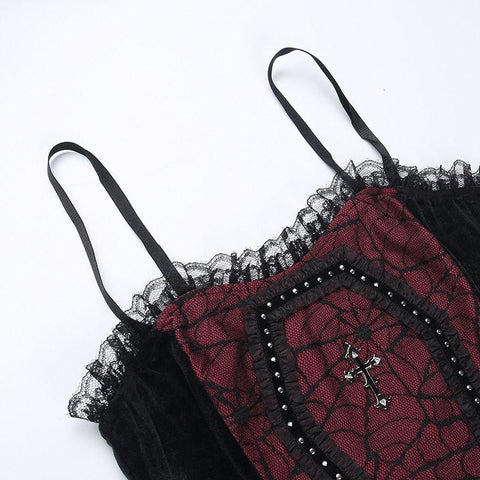 Women Lace Tanks Tops Lace Full Cup Padded Underwear-WF00328-Veeddydropshipping