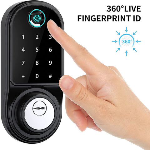 Deadbolt Eletronic Fingerprint Digital Door Lock Touch-CO00600-Veeddydropshipping