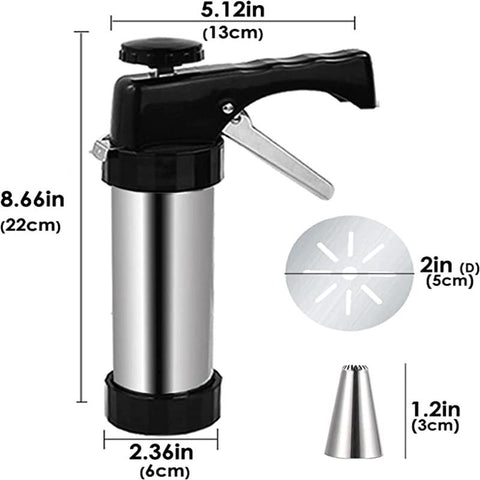Stainless Steel Cookie Decorative Gun Biscuit-HA01200-Veeddydropshipping