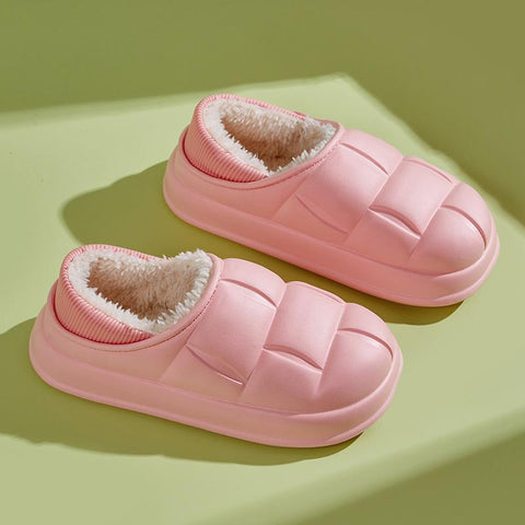 Non-Slip Plush Cotton Slides Indoor Outdoor Thick Platform-BS01193-Veeddydropshipping