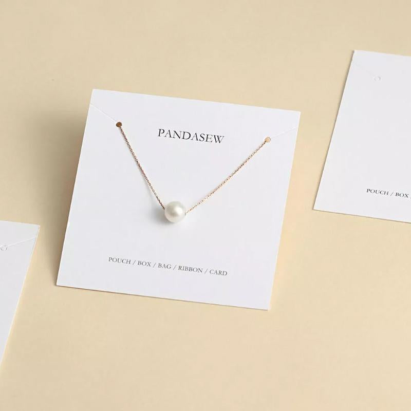 Custom Logo Necklace Paper Card 100 Earring Jewelry Packaging Display -JW01721-Veeddydropshipping