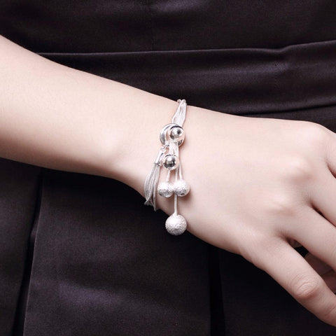 925 sterling silver high-quality beads Necklace Bracelet Earring  -JW00338-Veeddydropshipping