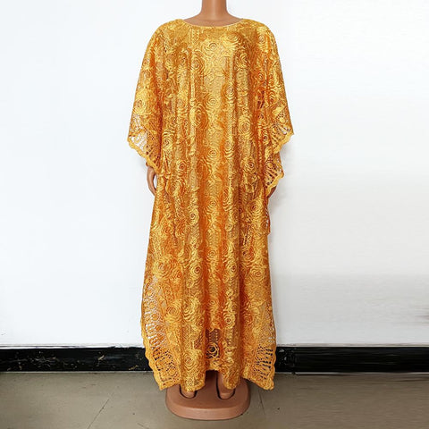 Women African Evening Maxi Dress-WF01657-Veeddydropshipping