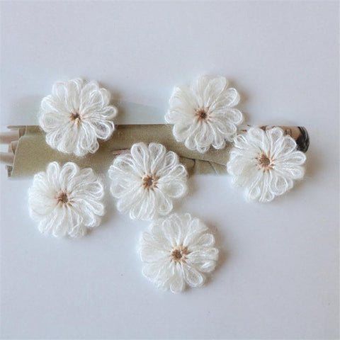 Knitting Flower Applique Patches DIY Craft-HA00049-Veeddydropshipping