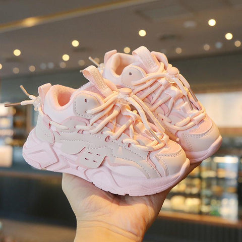 Plush Children Chunky Sneakers Waterproof Boys Sports Shoes-TB00154-Veeddydropshipping